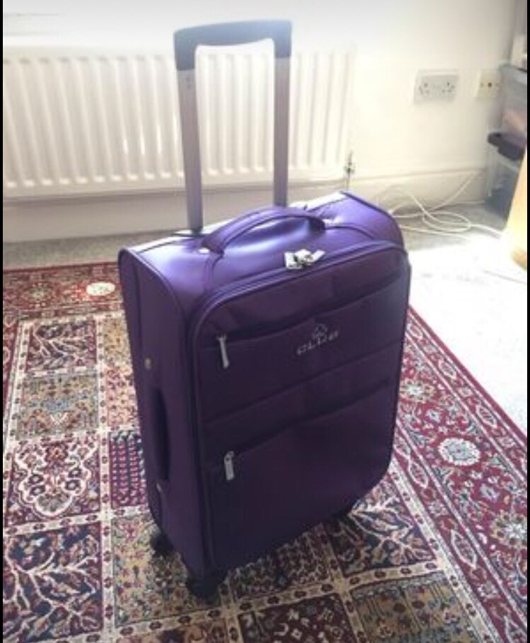 Purple Suitcase 55cm hand luggage | in 